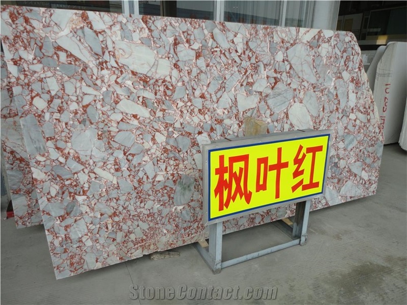 G562 Chinese Red Marble Tiles, Maple Red Big Slabs