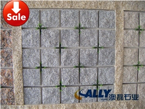 G603 Paving Stone on Net,Grey Paving Stone on Net,G603 Cubes on Net, G603 Granite Paver