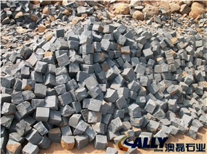 Grey Basalt Cube Stone & Paver,Basalt Cobble,Andesite Pietroasa Cube,Grey Basalt Paving Stone