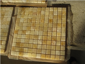Honey Onyx Mosaic,Yellow Onyx Hexagon Mosaic
