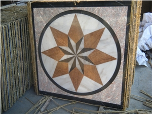 Marble Waterjet Pattern Tiles,Marble Floor Medallion Tiles,Stone Waterjet Medallion