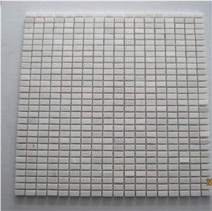 Natural Marble Mosaic, White Color Marble Mosaic