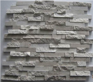 Natural Marble Mosaic, Wooden Marble Mosaic, Beige Color Mosaic