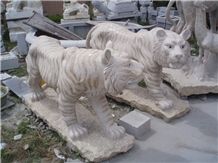 Tiger G682 Granite Sculpture,Yellow Granite Sculpture,G682 Sculpture,Yellow Granite Sculpture,Wellest Animal Sculpture & Statue, Handcarved White Elephant Sculpture,White Marble Sculpture,Natural Ston