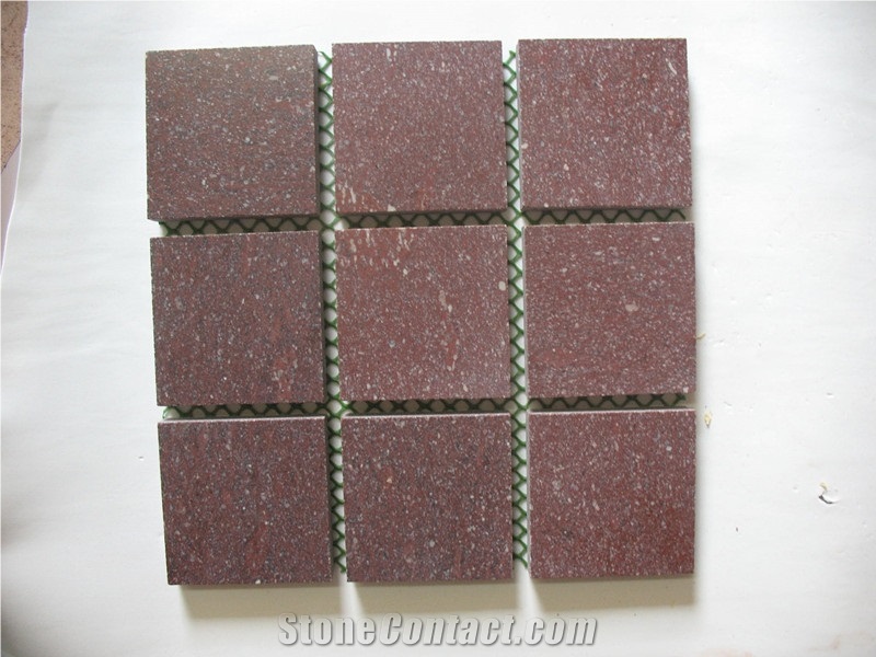 China Honed G666 Red Granite Tiles,Fujian Red Porphyry Granite