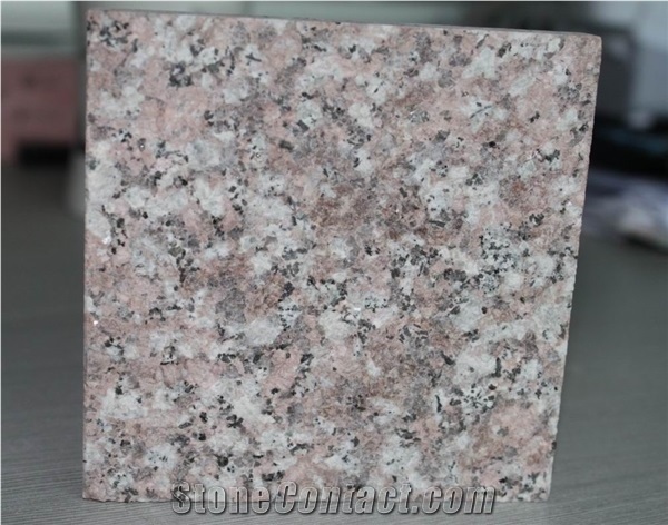 G687 Granite Flamed Slabs & Tiles,Chinese Peach Blossom Red Flooring