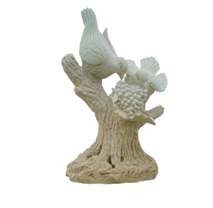 Garden Animal Statue, Hand-Carved Handscape Birds Sculpture from Natural China G682 Yellow Granite