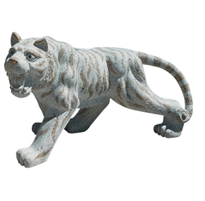 Granite Tiger Sculptures for Garden and Landscape,Natural Stone Hand-Carved Animal Statue