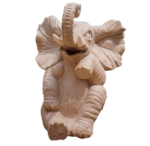 Handcarved Sculptures Elephant,Granite G681 Carvings Animal Statue