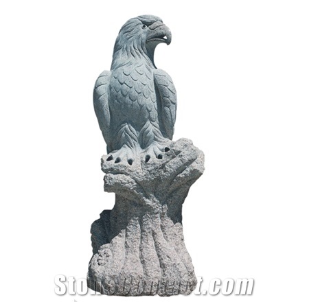Natural Stone Landscape Sculptures Eagle