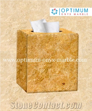 Indus Gold Marble Paper Holders Bathroom Accessories - Fairy Gold Marble Paper Holders
