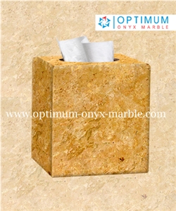 Indus Gold Marble Paper Holders Bathroom Accessories - Fairy Gold Marble Paper Holders