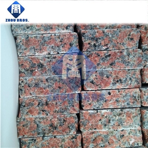 Chinese Red Granite Maple Red Cube Stone/Kerbstone for Landscape