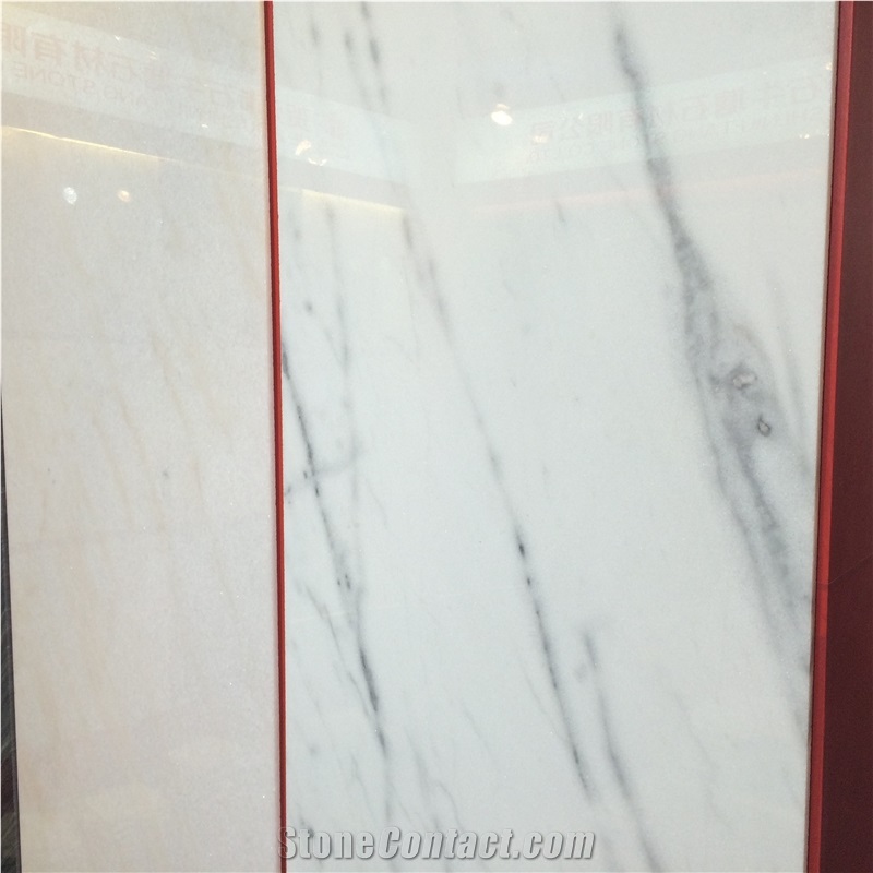 Guangxi White Marble Slab and Tile Chinese Carrara White