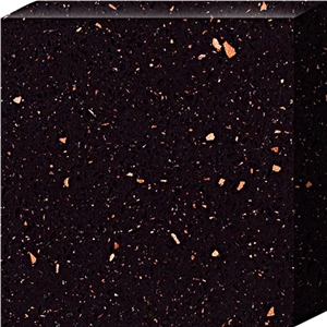 Black Galaxy Quartz Stone Slabs & Tiles,Solid Surfaces Engineered Stone