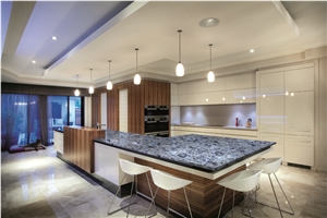 Blue Quartz Stone Kitchen Countertops