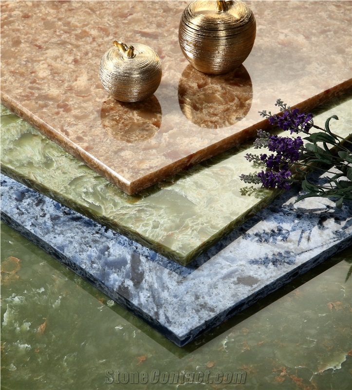 Onyx Green Quartz Stone Slabs & Tiles Used for Kitchen Countertops Bar Tops