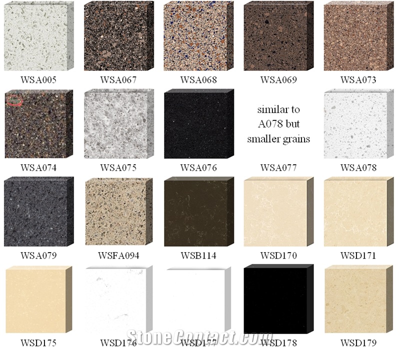 Pure Black Quartz Stone Slabs & Tiles,Solid Surfaces Engineered Stone