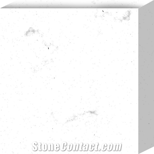 White Quartz Stone with Moving Veins Transparent Design