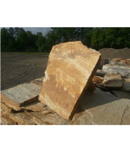 Golden Gneiss Polygonal Flagstone for Walling, Landscaping