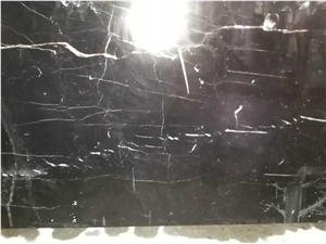 Black Marquina Marble Slabs & Tiles, Black Marble Walling/Flooring, China Marquina Black Marble