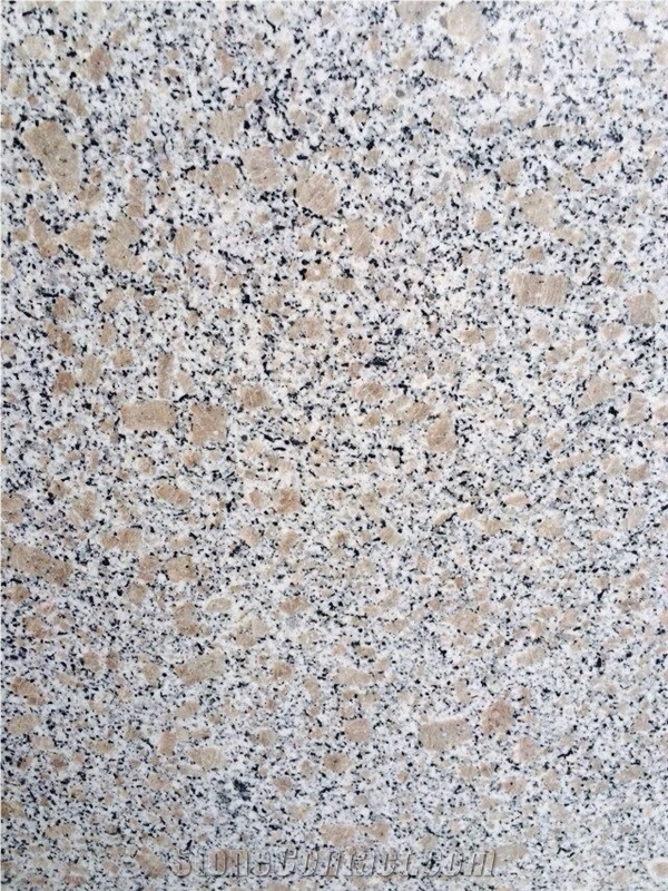 G383 Pearl Flower Granite Tile, Half Slab