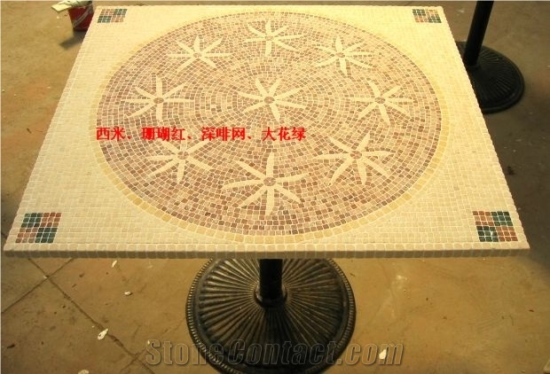 Marble Mosaic Table Tops, Mosaic Counter Tops