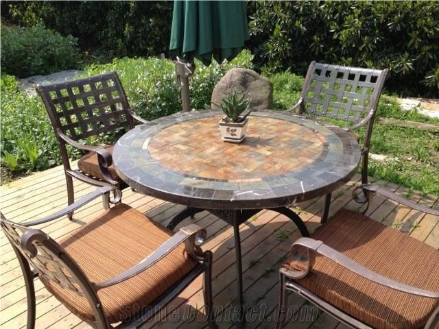Marble Mosaic Table Tops, Mosaic Tops, Round Table Tops, Patio Table Tops