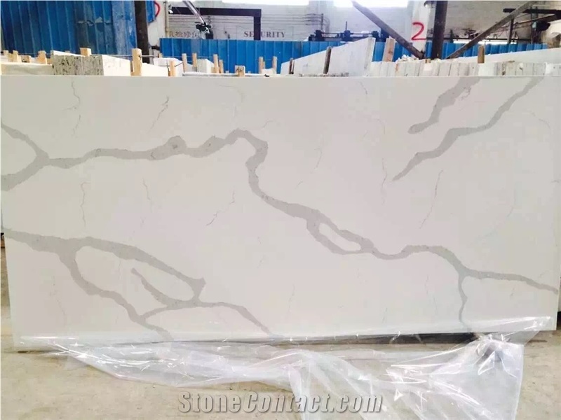 Quartz Wall Tiles,Slab,Calacatta Carrara Quartz Stone Slabs