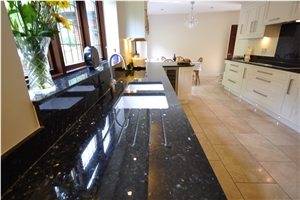 Angola Blue Star Granite Kitchen Countertop