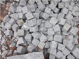 White Granite Viet Nam Cubic Slap Block, Lilac Sierra Granite Cube Stoen & Pavers