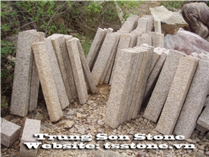 Yellow Granite Vietnam Cubic Slap, Gazel Valley Yellow Granite Cube Stone & Pavers