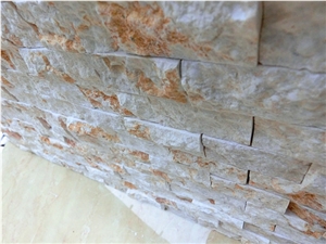 Gold Spider , Interior Cultured Stone , Cultured Stone Mosaic, Spider Golden Yellow Marble Cultured Stone