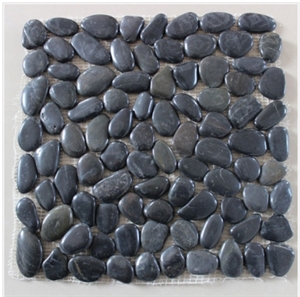 Polished Black Granite Pebble Stone & River Stone