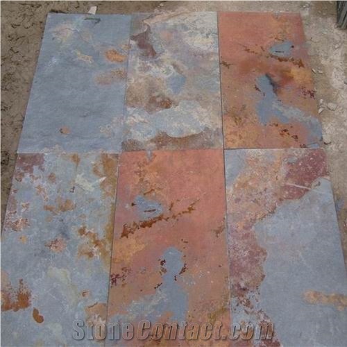 Rusty Slate Slabs & Tiles,Slate Stone Flooring,Slate Wall Covering