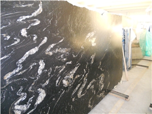 Titanium Black Granite Block, Brazil Black Granite