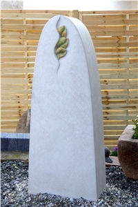 Schoenbrunner Sandstein Carved Custom Design Headstone