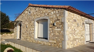 Aged Gris De Dordogne Limestone Window Frame, Grey Limestonen for Door Surround and Corner