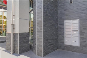 Norstone Basalt 3d Ash Grey Ledgestone Wall Panel