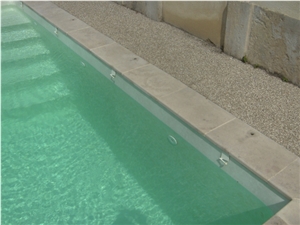 La Grosse Borne Limestone Swimming Pool Coping, Pool Pavers