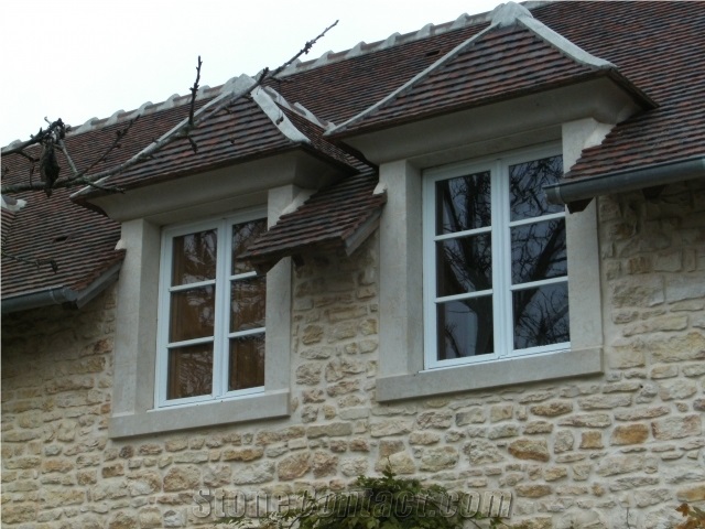 La Grosse Borne Limestone Window Frame