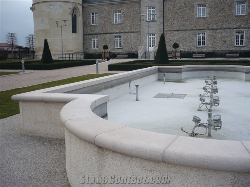 Pierre Calcaire Romaneche Pool Coping, Wall Coping