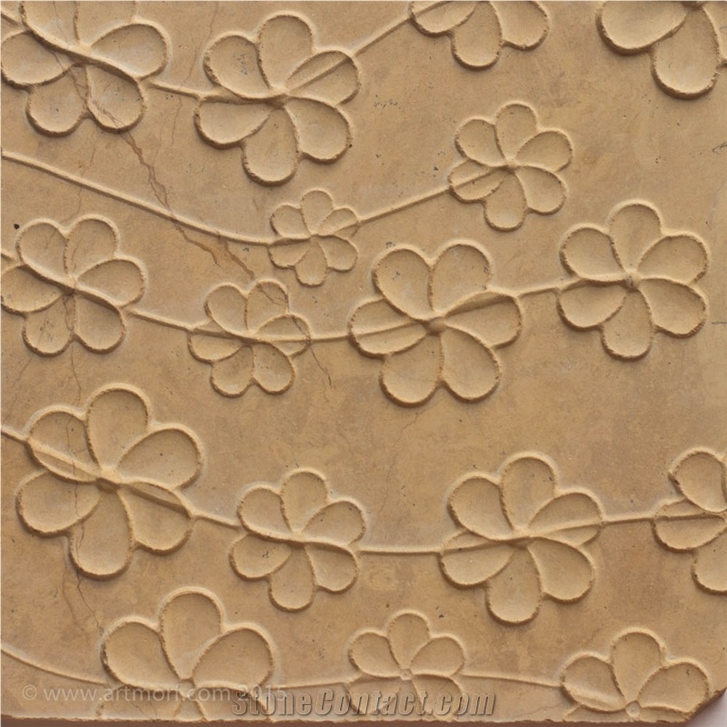 Natural Stone 3d Wall Panels, Brown Buff Sandstone Building & Walling