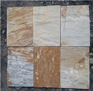 Cheap Wholesale Natural Surface Hebei Golden Slate Tiles & Slabs