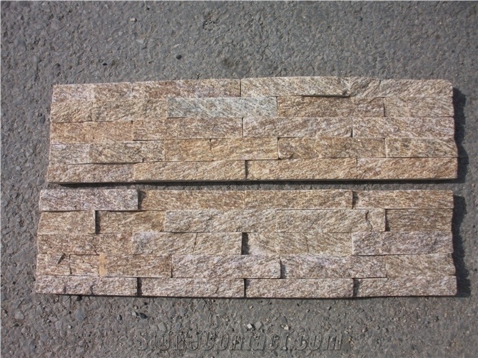 Cladding Slate,Yellow Ledgestone Veneer Panels,Natural Cultured Stone