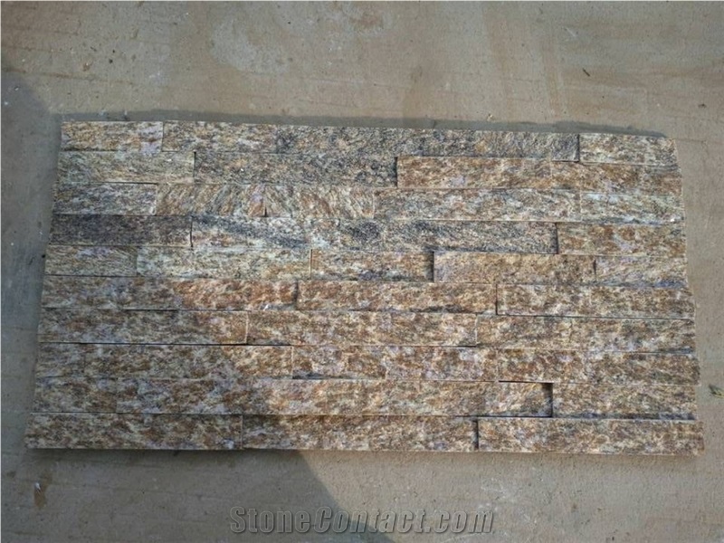 Cladding Slate,Yellow Ledgestone Veneer Panels,Natural Cultured Stone