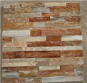 Mb-014 Veneer Stacked Cultured Stone Slate,Natural Surface Stacked Stone Outside