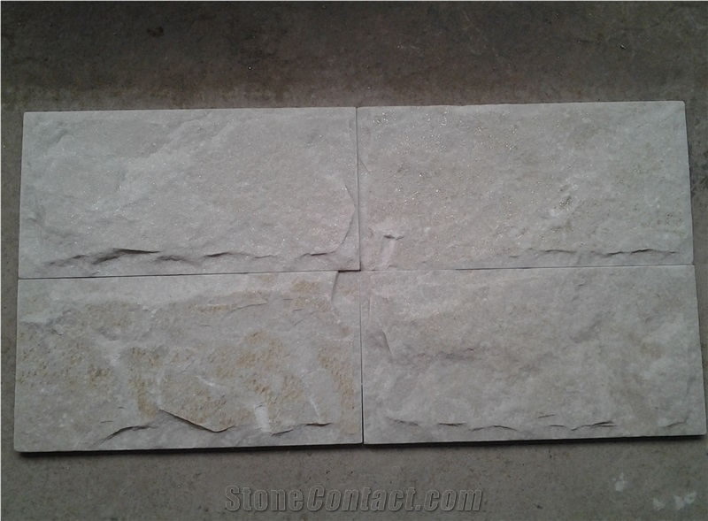 Natural Quartzite Stone Mushroom Stone for Wall ,China White Mushroomed Stone