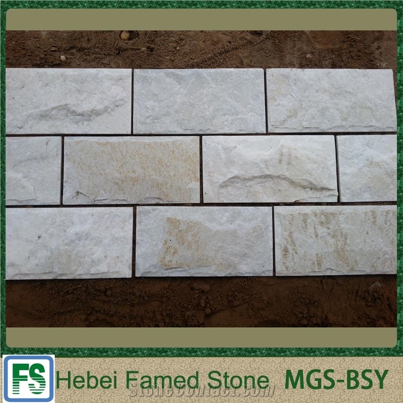 On Sale Hebei White Quartz Mushroom Surface Wall Stone,White Mushroom Stone Manufacture, White Mushroomstone Price