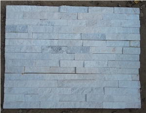 Slate Culture Stone Veneer in White for Wall Covering,Natural Surface Quartzite Cultural Stone, S Stone White Quartzite Cultured Stone
